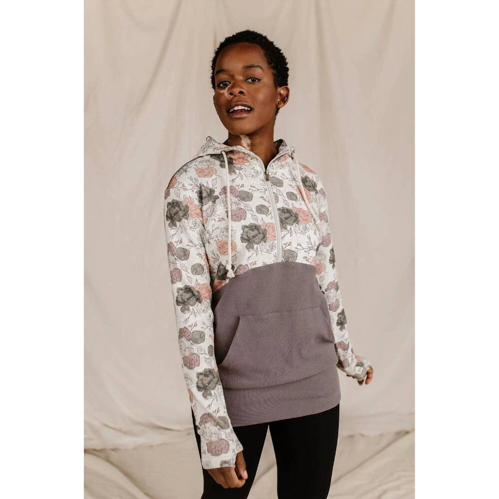NEW AMPERSAND AVE halfzip hoodie in no matter what